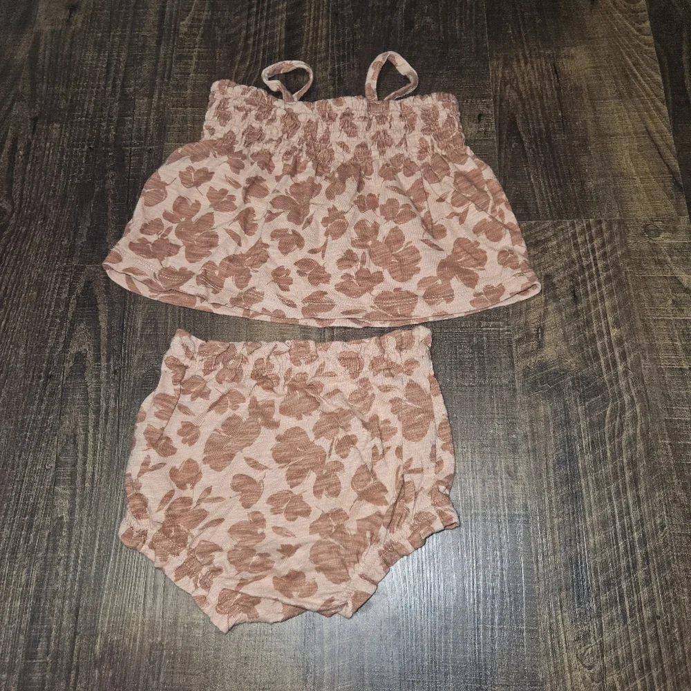 Baby Gap Smocked Two Piece Outfit
